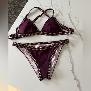 Victoria's Secret Plum and Pink Bikini